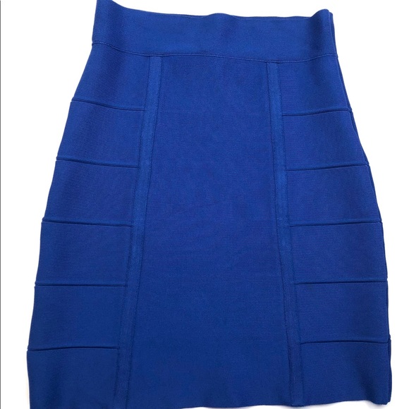 BCBG MAXAZRIA Bandage Cobalt Skirt Sz S - Picture 2 of 12